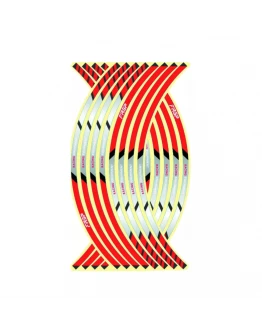 Rim stripes auto moto banda reflectorizanta pentru janta, Rosu FL19