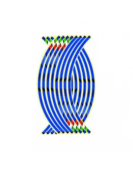 Rim stripes auto moto banda reflectorizanta pentru janta, Albastru FL20