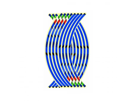 Rim stripes auto moto banda reflectorizanta pentru janta, Albastru FL20