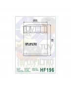 Filtru Ulei Hiflofiltro HF196