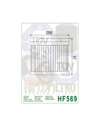 Filtru ulei Hiflofiltro HF569