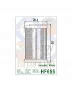 Filtru Ulei Hiflofiltro HF655
