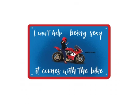 Placa metalica Oxford "It comes with the bike"