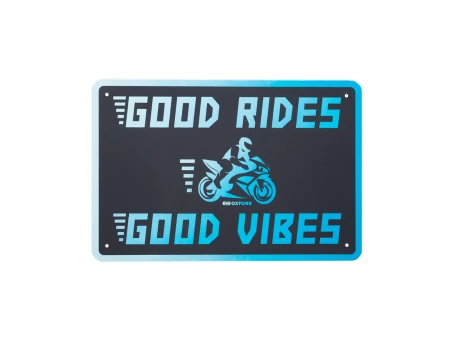 Placa metalica Oxford "Good vibes"