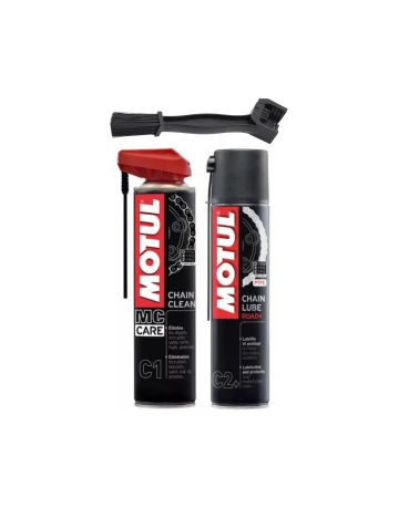 Pachet intretinere lant Motul C1, C2+, perie curatat lant
