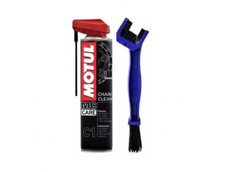 Pachet curatare lant MOTUL C1 CHAIN CLEAN 400ml + perie