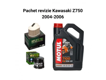 Pachet revizie Kawasaki Z750, Z1000 2004-2006 Motul 7100 Filtre HifloFiltro