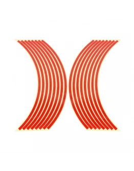 Rim stripes universale auto moto banda reflectorizanta pentru janta, Rosu