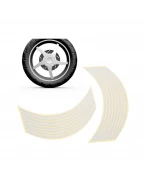 Rim stripes universale auto moto banda reflectorizanta pentru janta, argintiu
