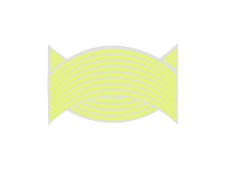 Rim stripes universale auto moto banda reflectorizanta pentru janta, Galben