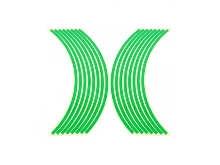Rim stripes universale auto moto banda reflectorizanta pentru janta, Verde