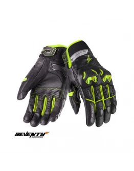 Manusi barbati Racing/Naked iarna Seventy model SD-N47 - Negru,Galben