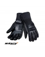 Manusi femei (dama) piele Touring iarna Seventy model SD-T53 - Negru
