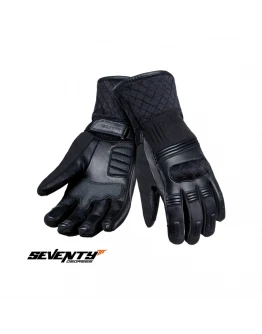 Manusi femei (dama) piele Touring iarna Seventy model SD-T53 - Negru