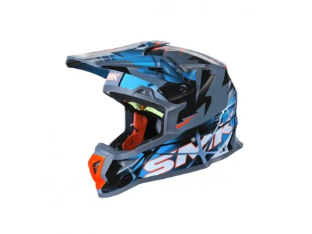 Casca cross/enduro SMK Allterra - Fulmine Albastra | SMK0117/24/GL651