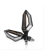Set semnalizari moto ATV scuter dual LED daylight lumina de zi albastra
