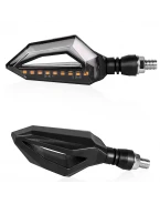 Set semnalizari moto ATV scuter dual LED daylight lumina de zi albastra