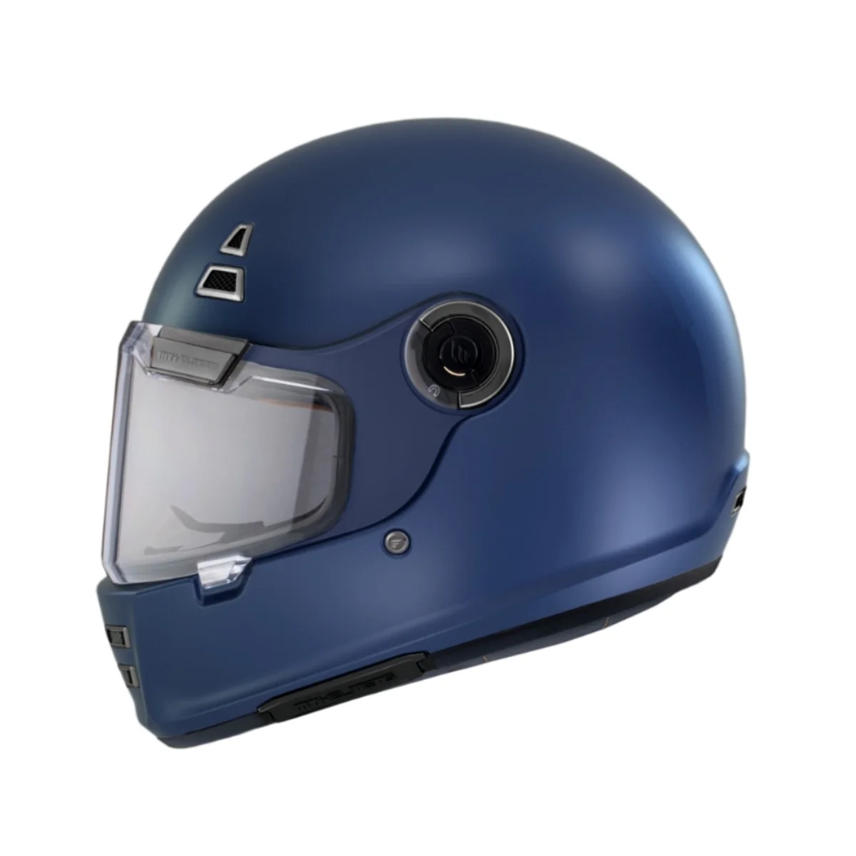 Casca integrala MT Jarama A7 albastru mat - model Retro - Cafe Racer