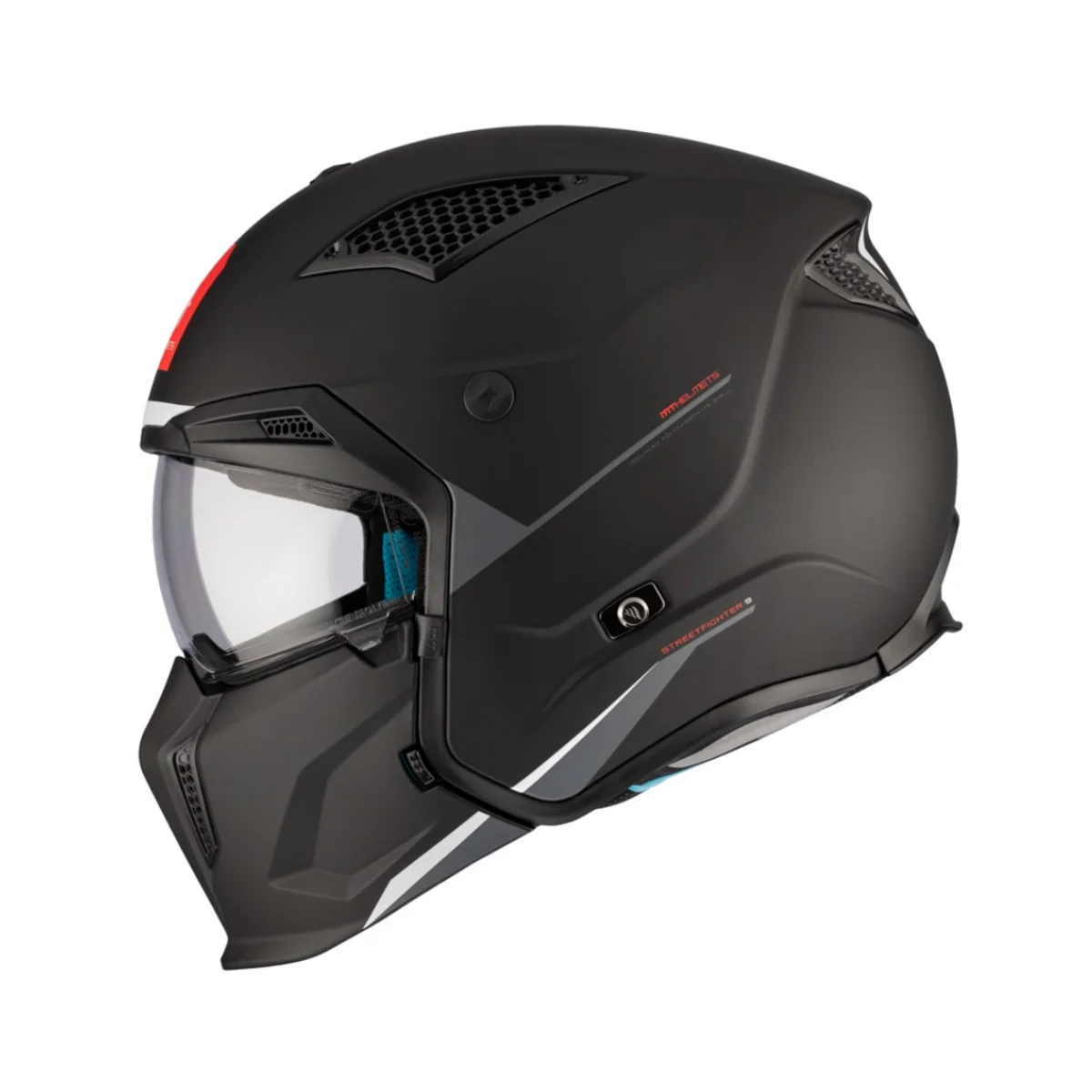 Casca MT Streetfighter SV S A1- negru mat (ochelari soare integrati)
