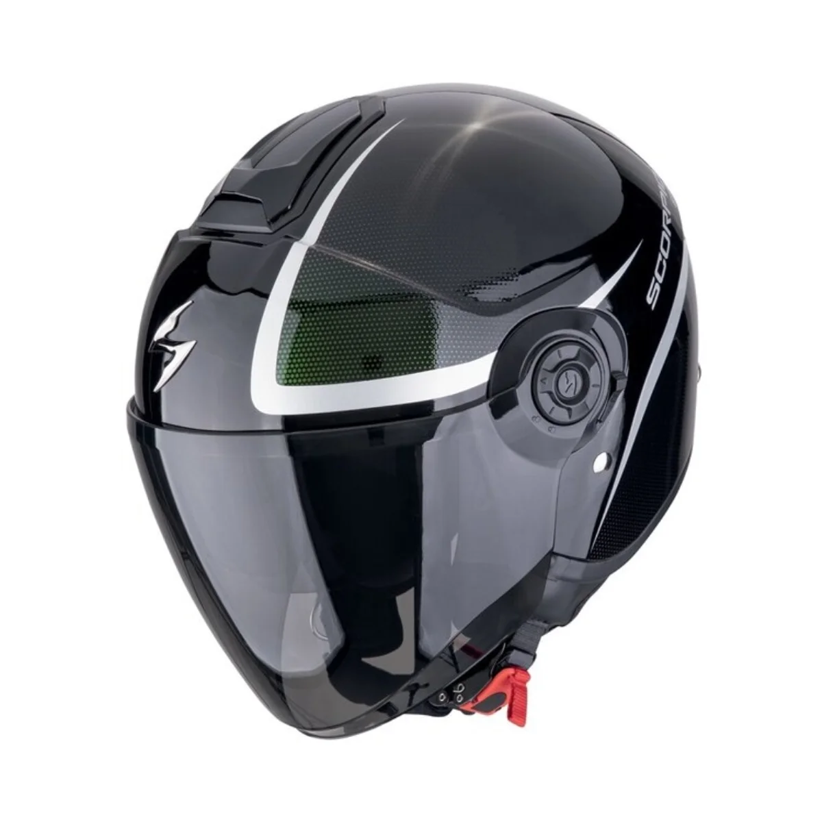 Cască open face Scorpion EXO-City II Intercity - Negru/Cameleon