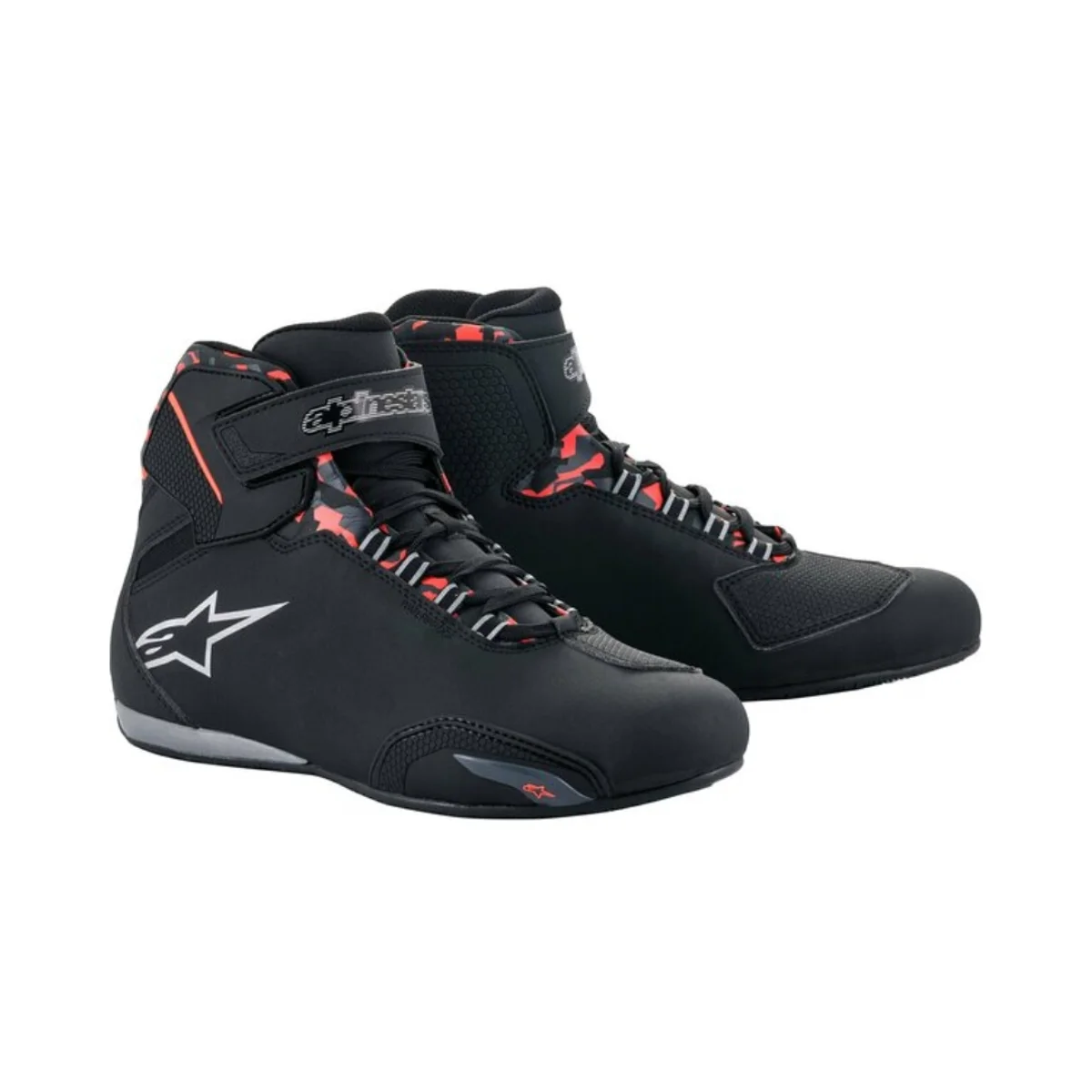 Ghete moto impermeabile ALPINESTARS SEKTOR WP - Negru/Gri/Rosu