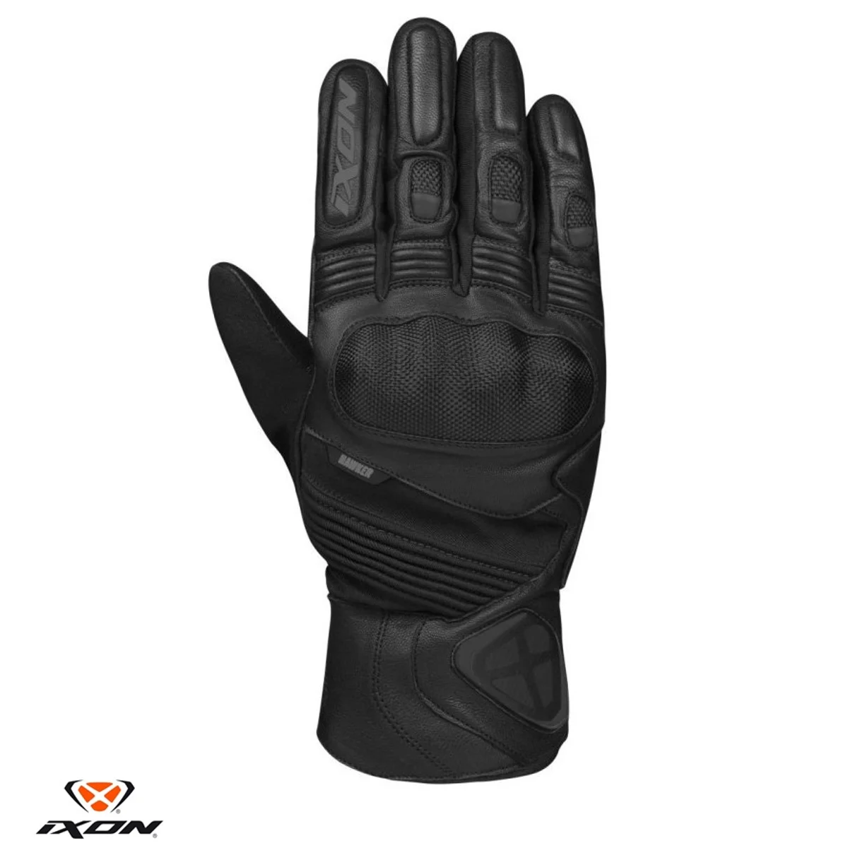 Manusi barbati Roadster iarna piele Ixon model Pro Hawker MS - Negru - degete tactile (100% waterproof + protectie termica)