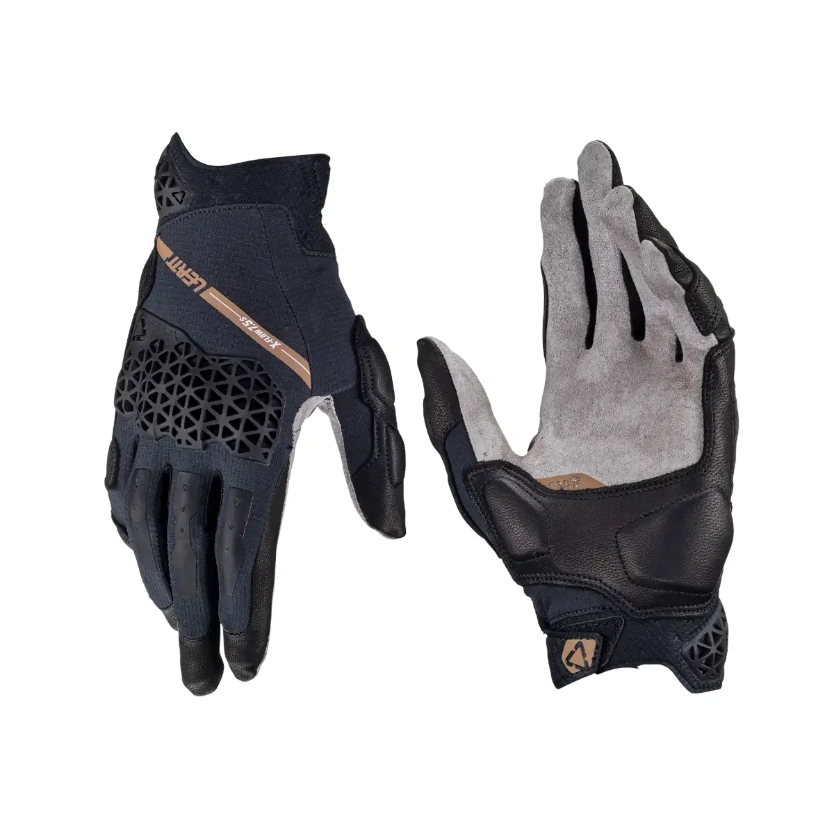 Manusi Leatt Adventure X-Flow 7.5 Stealth Scurte - Negru