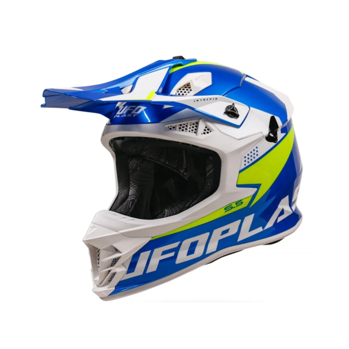 Casca cross-enduro UFO INTREPID - Negru,Argintiu,Rosu | MotoCorner.ro