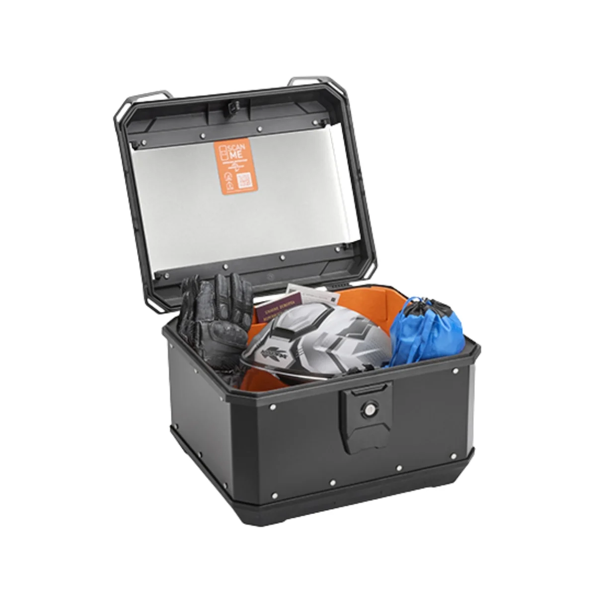 トップス Kapital multi border kanoko box poro Top case central KAPPA K'METROBOX KMX400B Monolock aluminiu, 40L