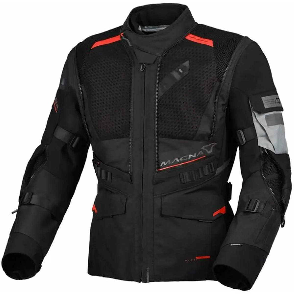 Geaca textil impermeabila touring/adventure MACNA FLEXODUS Negru