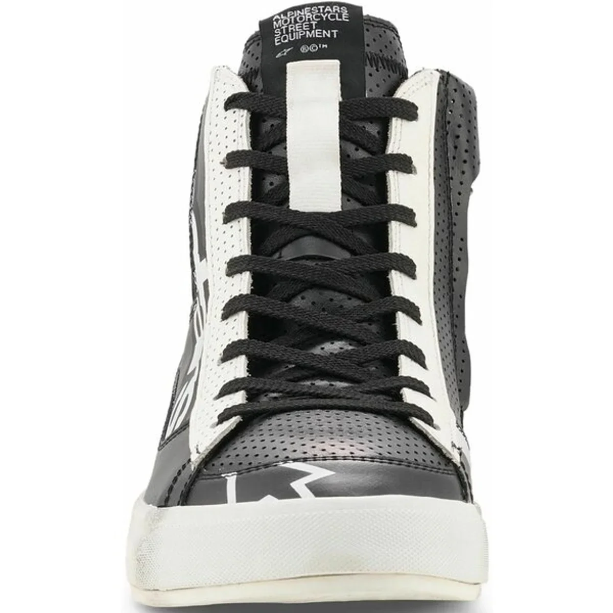 Ghete moto ALPINESTARS STATED FLAIR Negru/Alb | MotoCorner.ro