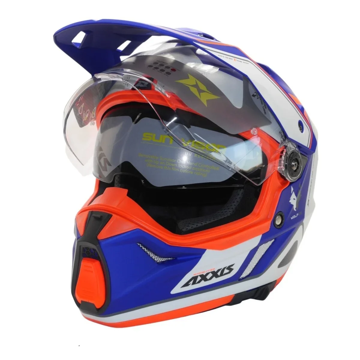 Casca adventure/touring/off road Axxis model Wolf DS Roadrunner C7