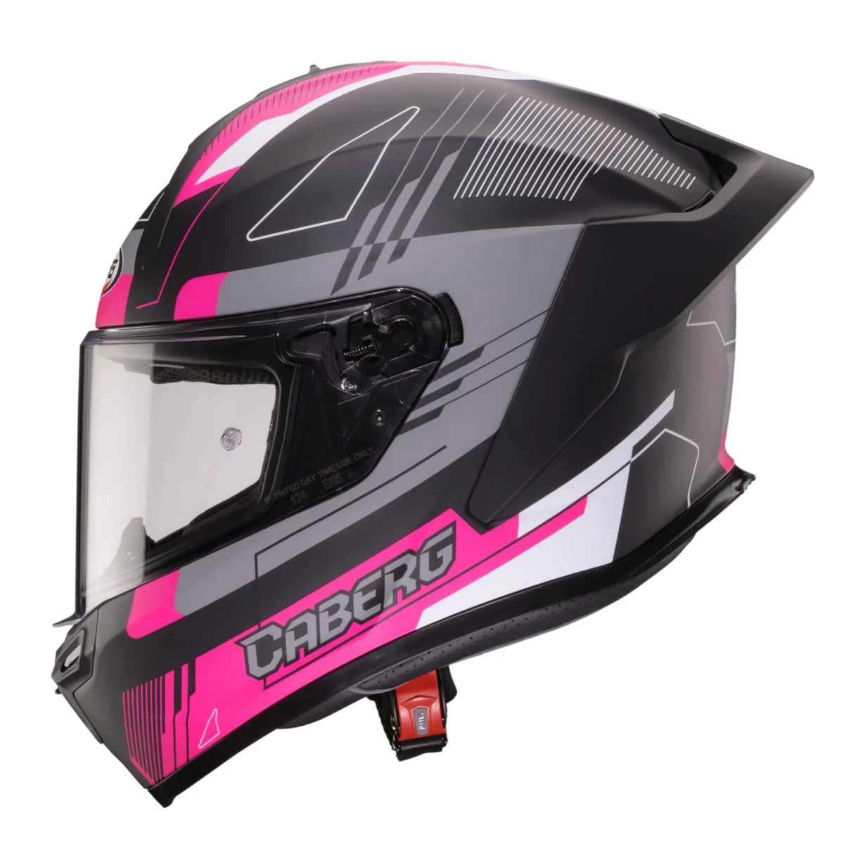 Casca integrala Caberg model Roxter Colt S2 negru/fuchsia/gri mat