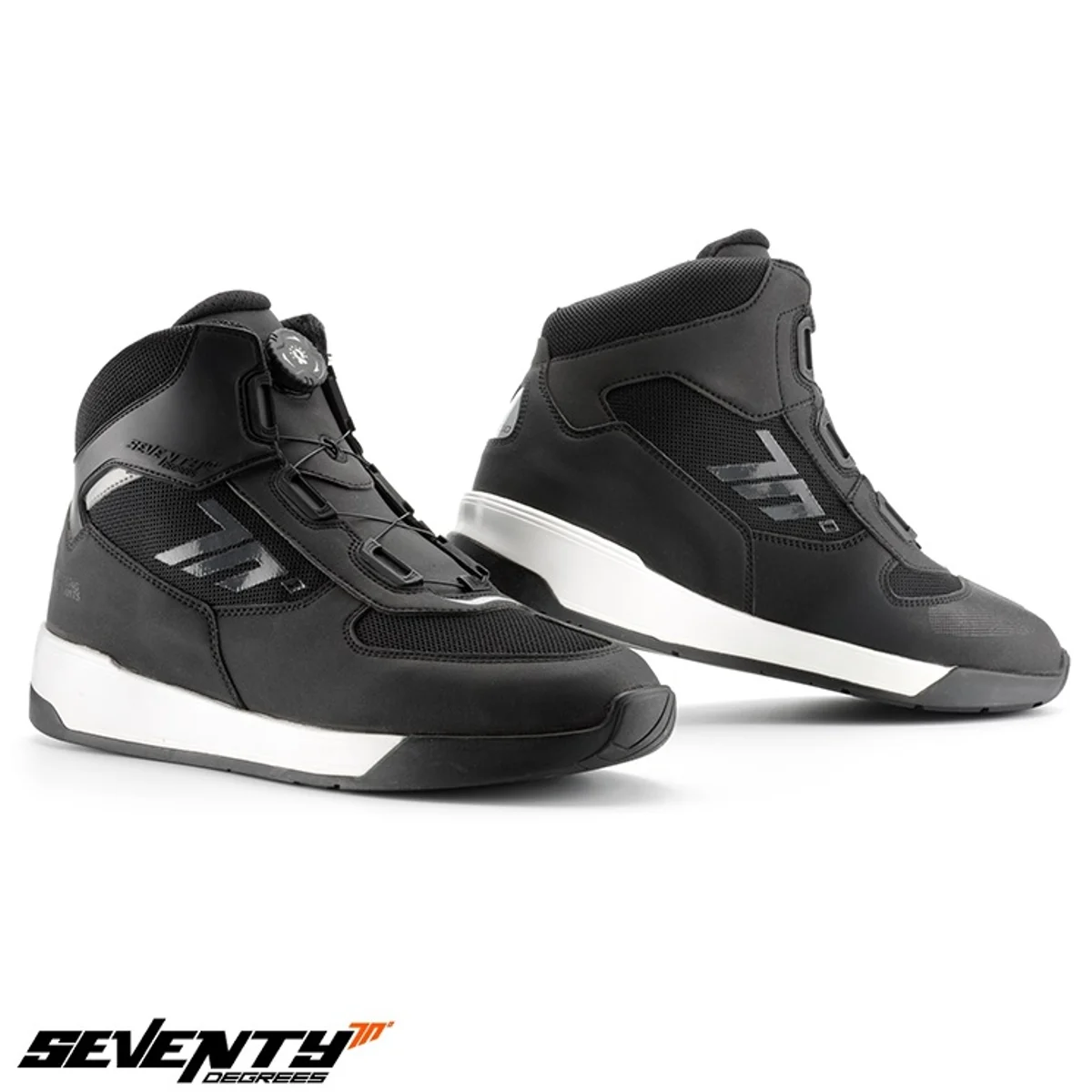 Ghete moto Urban Unisex Seventy model SD-BC10 culoare: Negru,Gri